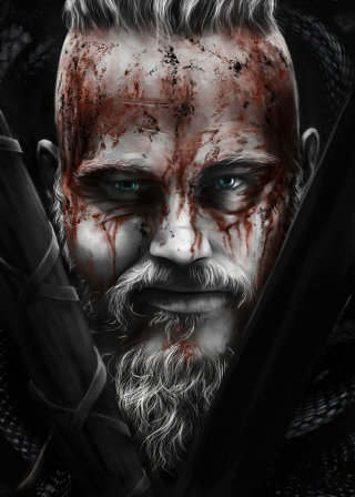 Ragnar Lothbrok, de Vikingos de Diego Abreu