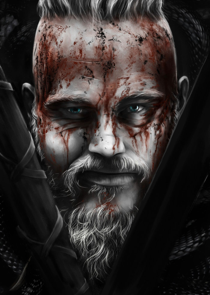 Ragnar Lothbrok, from Vikings by Diego Abreu