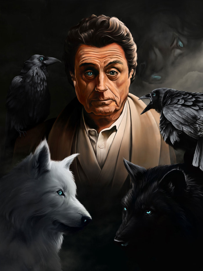 Ian McShane as Mr. Wednesday for the American Gods