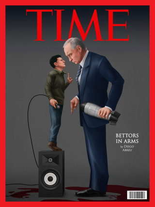 Capa da revista Time sobre a guerra Rússia-Ucrânia