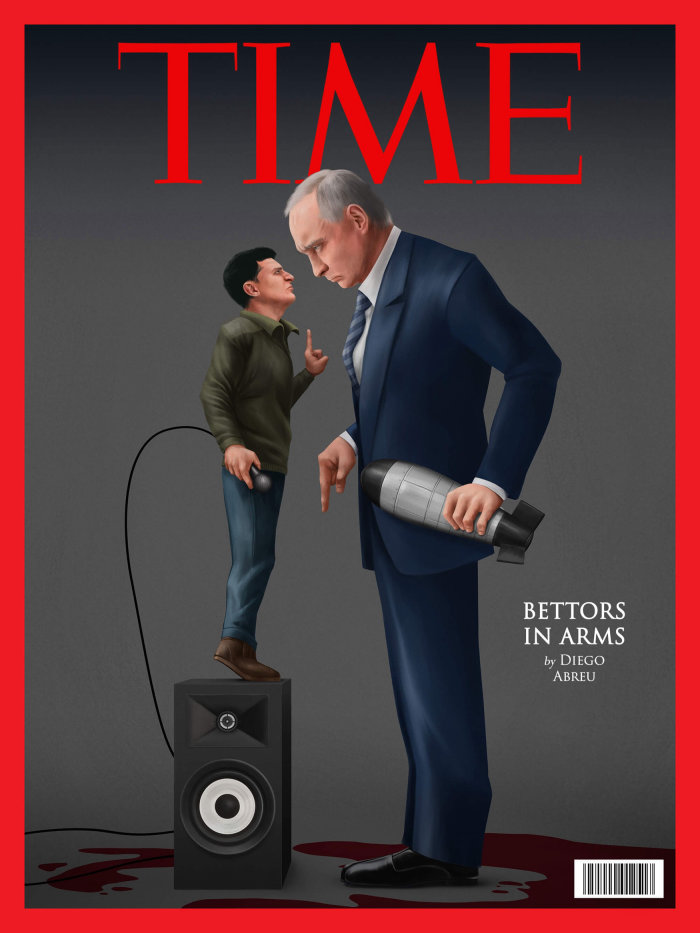 Time magazine cover about the Russia-Ukraine war