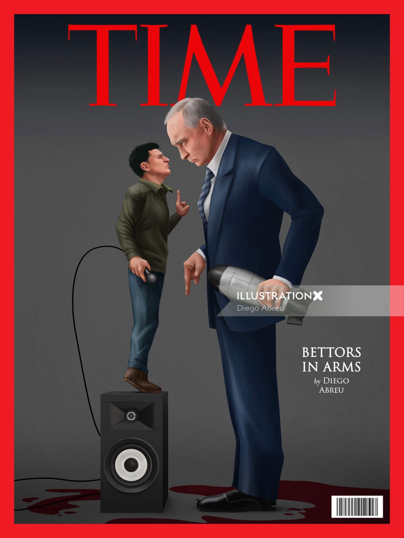 Couverture du magazine Time sur la guerre russo-ukrainienne