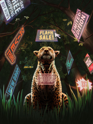POSTed Studio のアマゾン熱帯雨林のコンセプトポスター