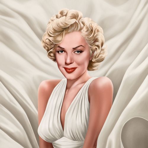 Portrait painting of "Marilyn Monroe"