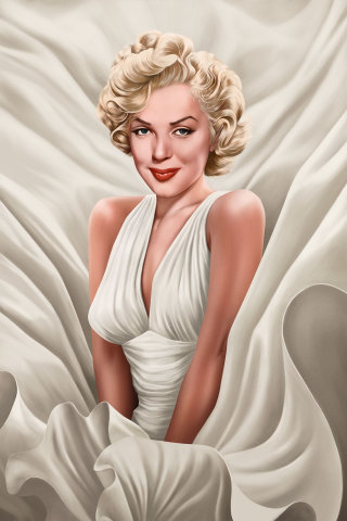 「マリリン・モンロー」の肖像画