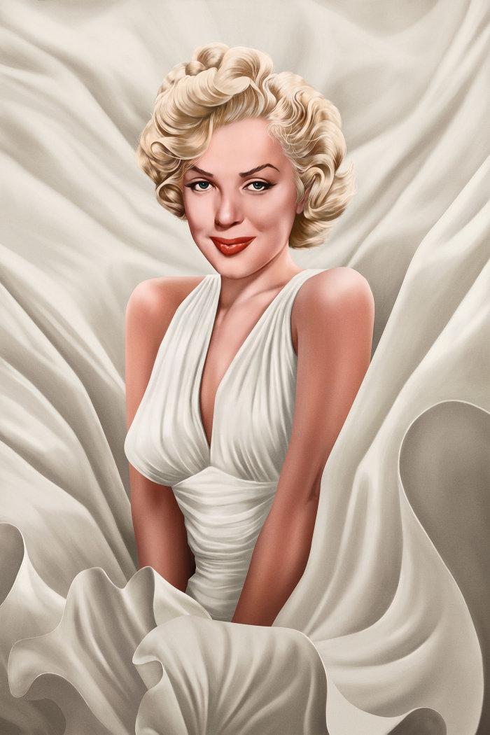 Portrait painting of "Marilyn Monroe"