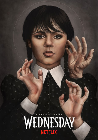 Poster for Netflix's Wednesday series