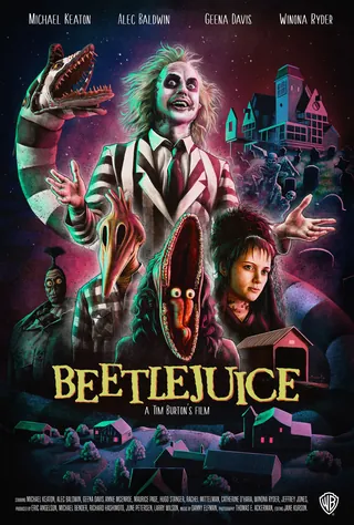 ビートルジュースの映画ポスター | Illustration by Diego Abreu
