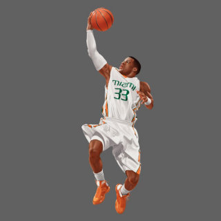 Animation gif de joueur de basket-ball