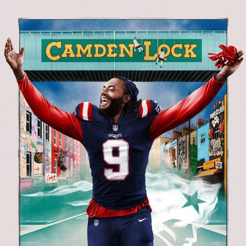 Camden Lock's portrait poster for NFL London Games