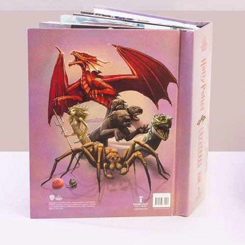 Harry Potter collector's book with dragon illustration on cover