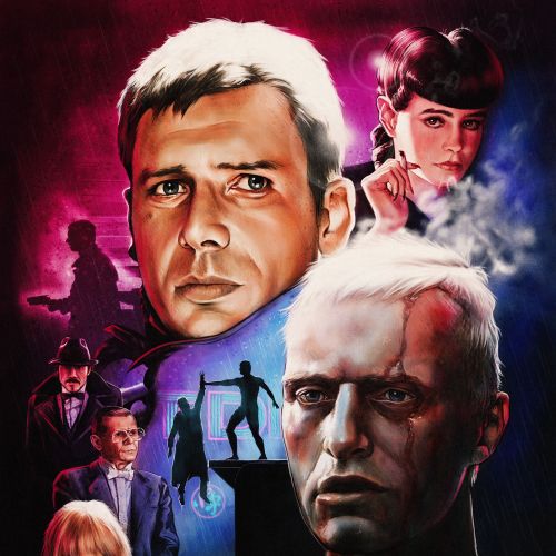 Advertising poster of "Blade Runner" movie