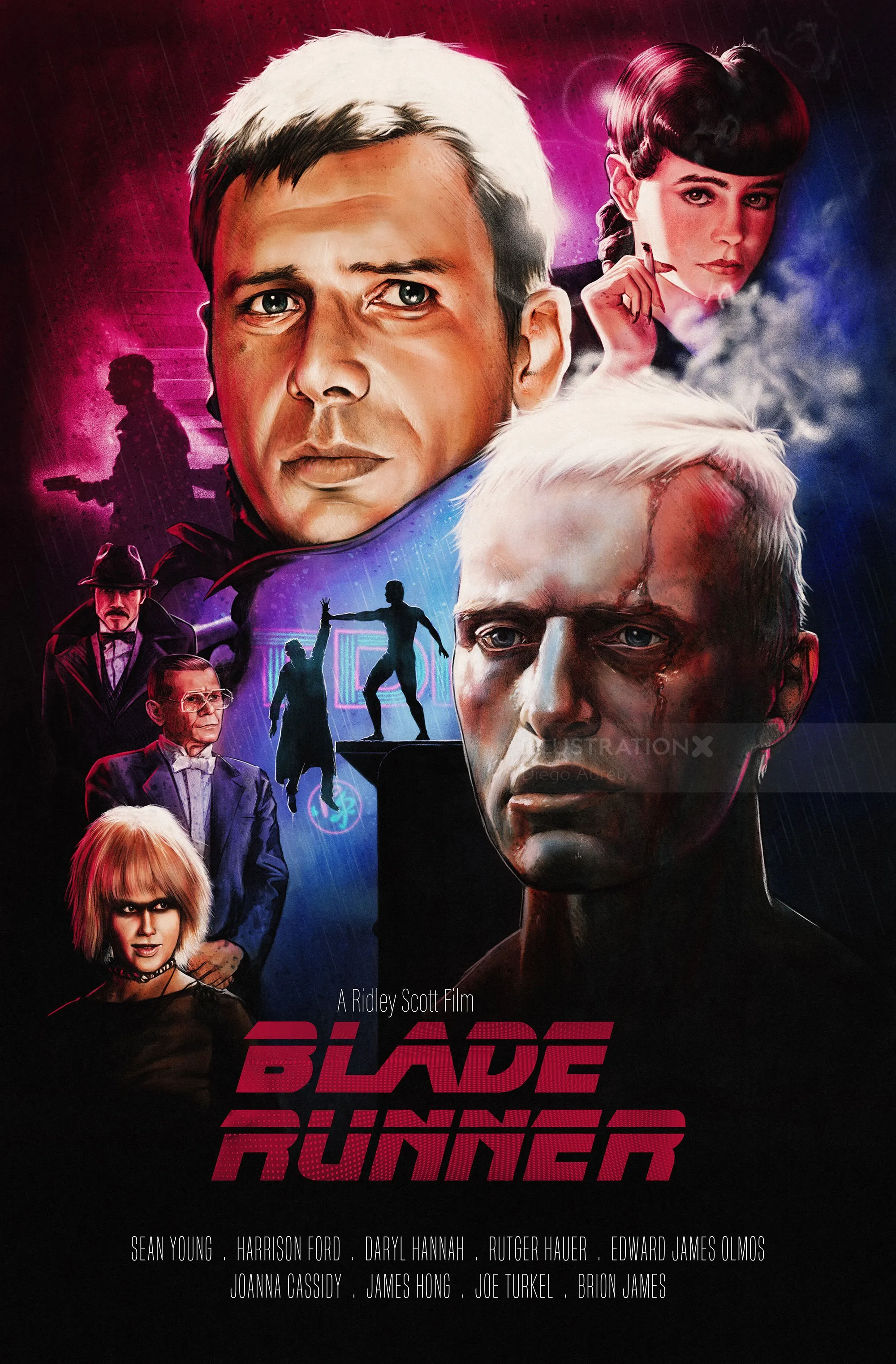 Werbeplakat zum Film "Blade Runner".