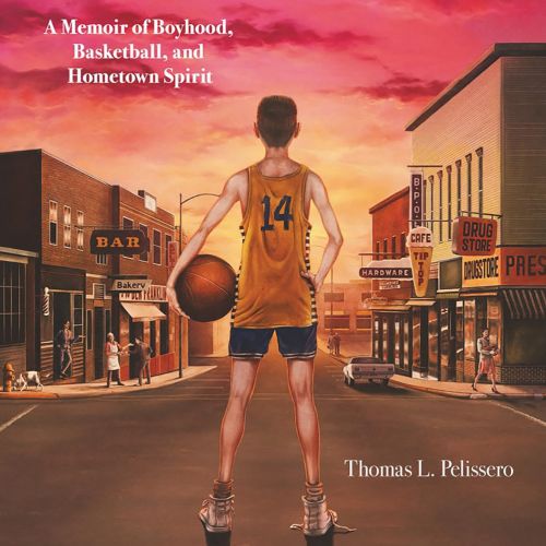 Book cover of a boy with a basketball in a small town street by Diego Abreu