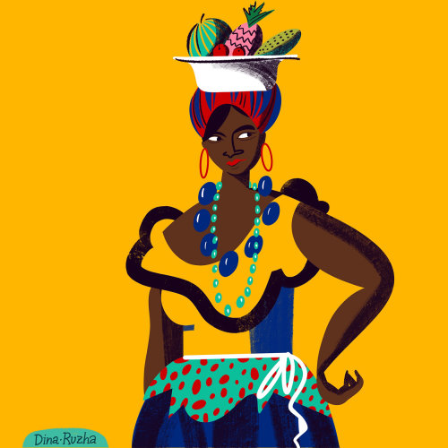 Portrait of the cuban woman