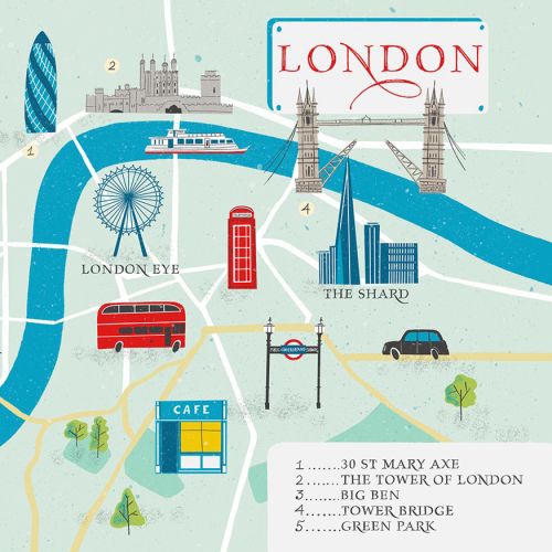 Places & Location illustration of London