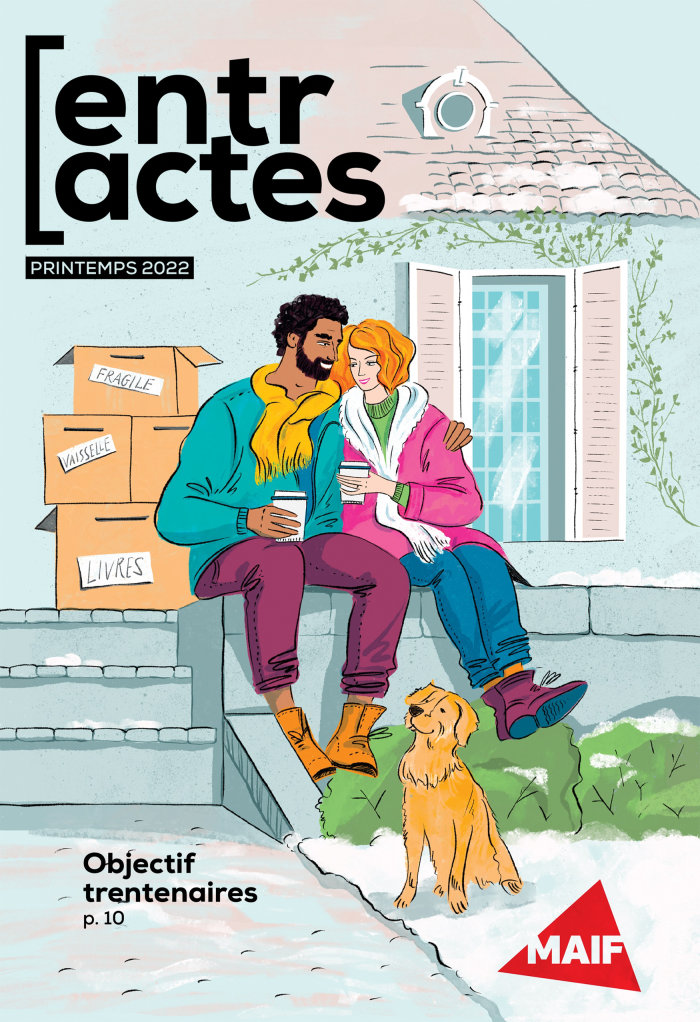 Magazine cover commissioned by Maif on people in their thirties
