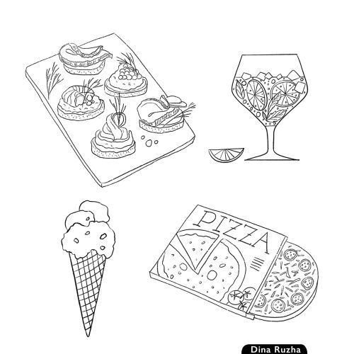 Book illustration of "The Sunset Years of Agnes Sharp" by Leonie Swann