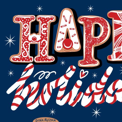 Typography for Happy Holidays