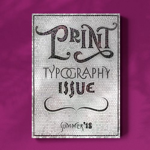 Lettering for book cover of "Print Typography Issue"