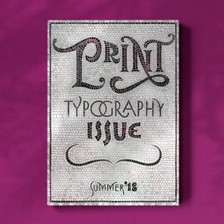 Lettering for book cover of "Print Typography Issue"