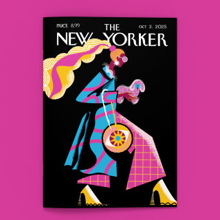 Fashion figure for The New Yorker magazine