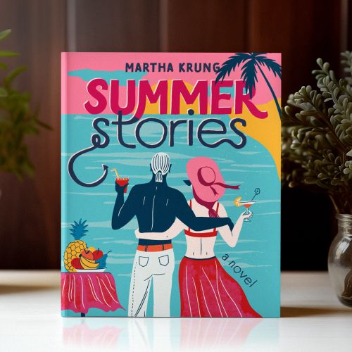 Calligraphy and front cover for "Summer Stories" book