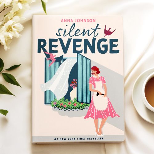 Silent Revenge' front cover and typography