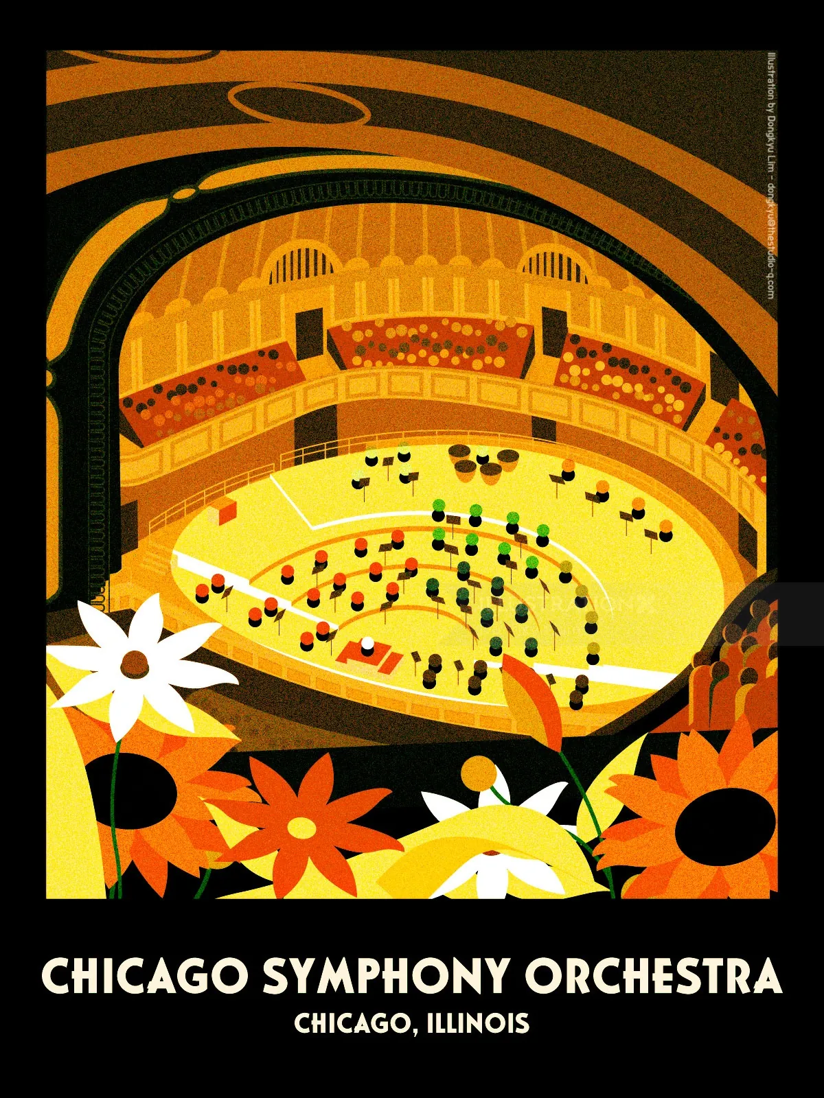 Poster des Chicago Symphony Orchestra von Dongkyu Lim