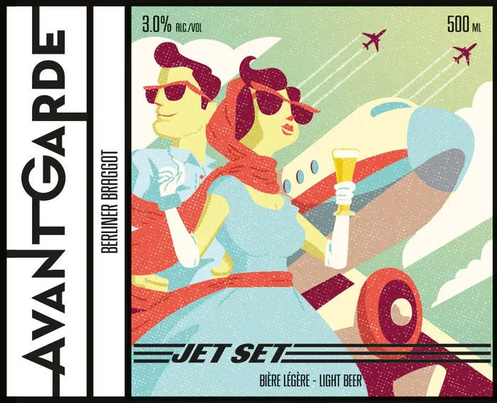 Jet Set Beer Label
