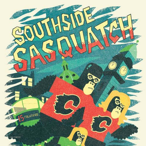 Illustration of Southside Sasquatch for Irish advertising agency