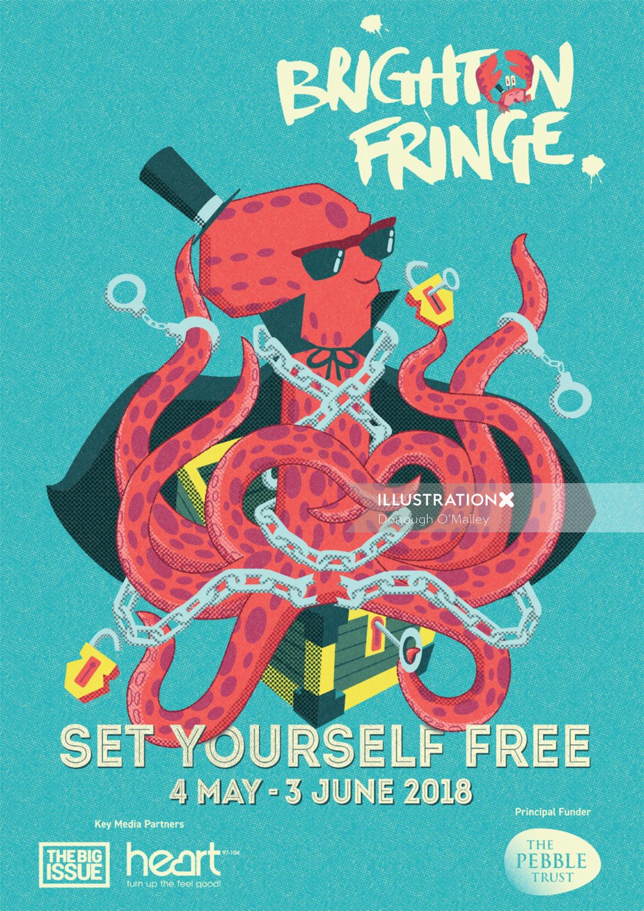 Poster design for Brighton Fringe Festival
