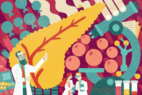 Corona vaccine research illustration for the Pharmaceutical Journal