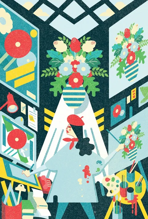 Redaktionelle Illustration für das Magazin Artists Network