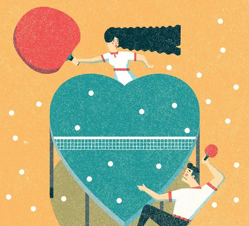Illustration eines streitenden Ehepaares
...