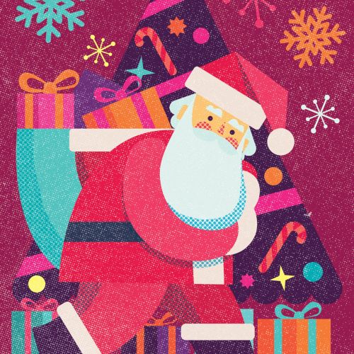 Santa Claus graphical illustration