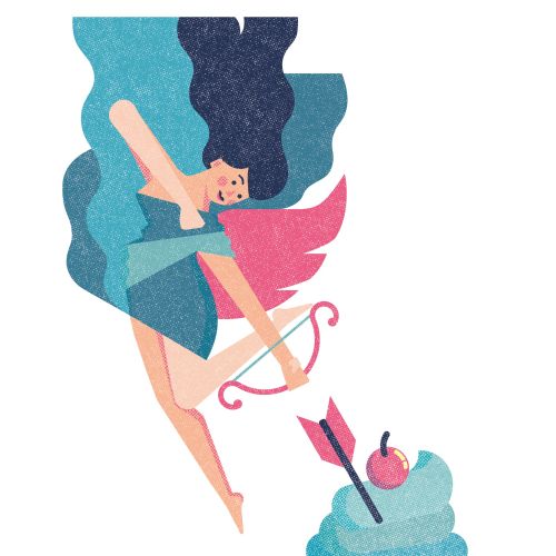 Illustrated editorial piece on Cupid