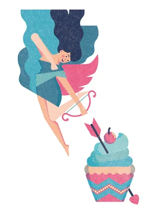 Illustrated editorial piece on Cupid