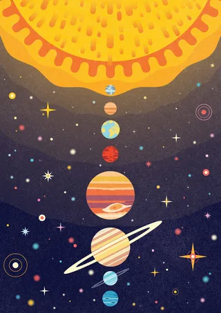 Book jacket of "The Solar System"