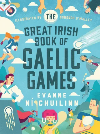 "The Great Irish Book of Gaelic Games" book cover illustration