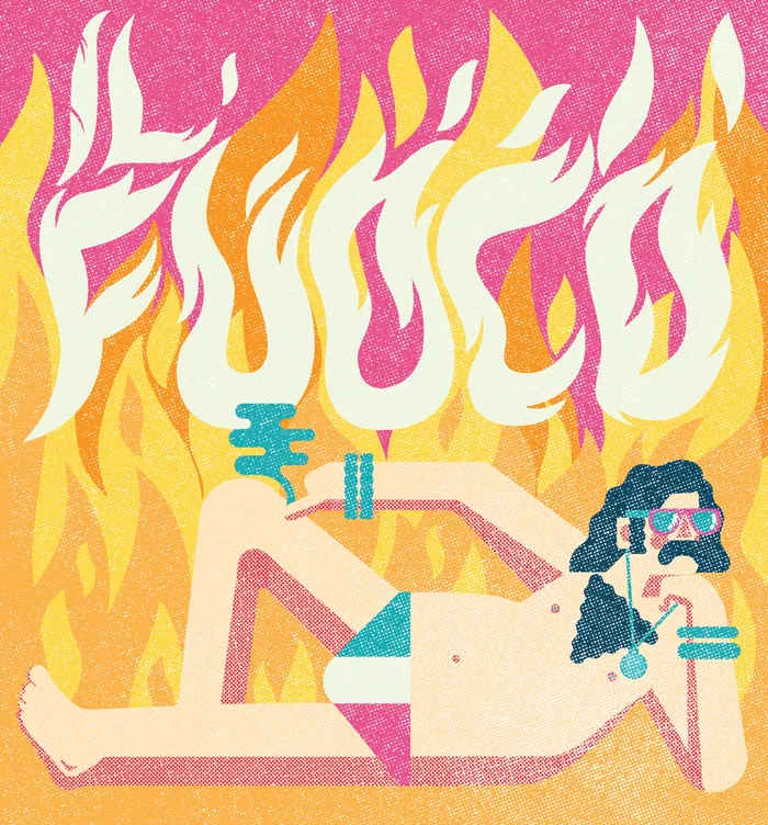 Il Fuoco beer can design for Canada's Avant-Garde Brewery