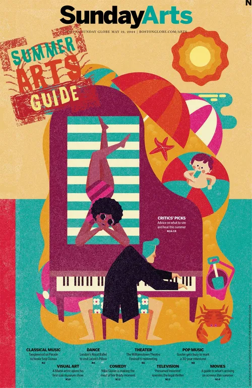Titelillustration für die Sommerausgabe der Kunstausgabe des Boston Globe.