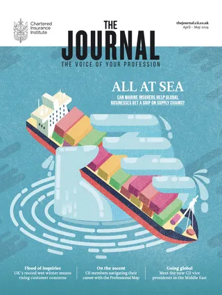 Global supply chain risks editorial for The Journal Magazine cover