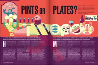 Editorial on Pints or Plates for Waitrose food magazine