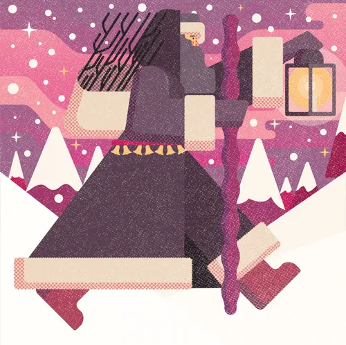 Eine Weihnachtsfigur in der deutschen Folklore