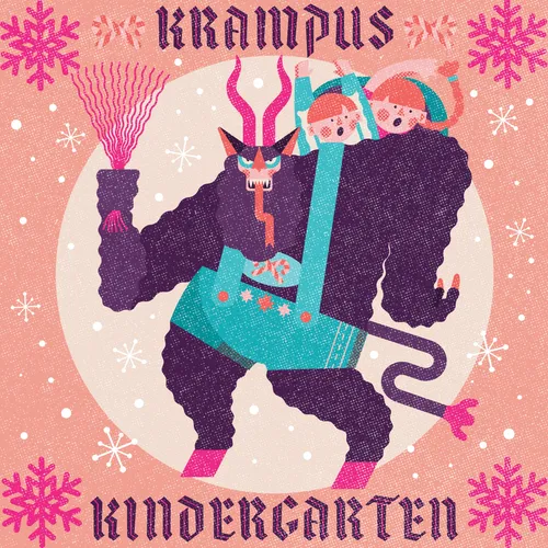 Charakterdesign des Krampus für Weihnachten