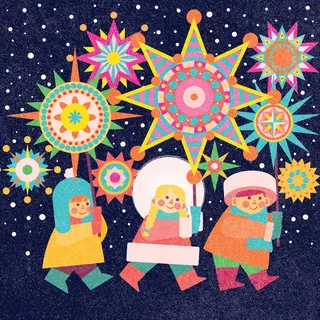 Ukraine Christmas star tradition artwork