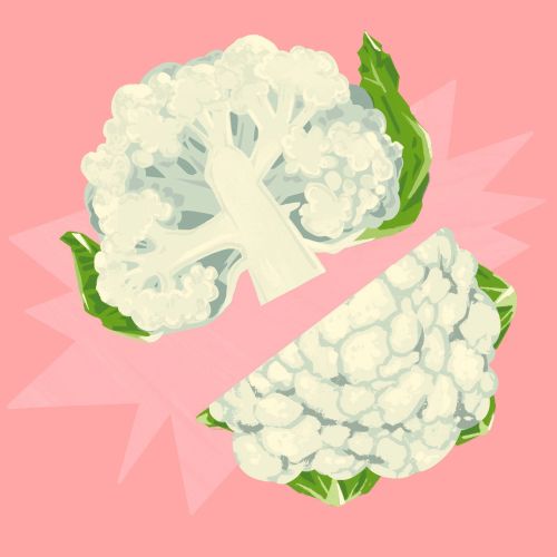 Food illustration of cauliflower 