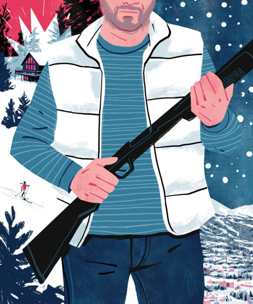Illustration for Back Country Magazine on the history of Breckenridge