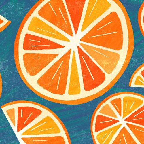 Line and colour orange illustration